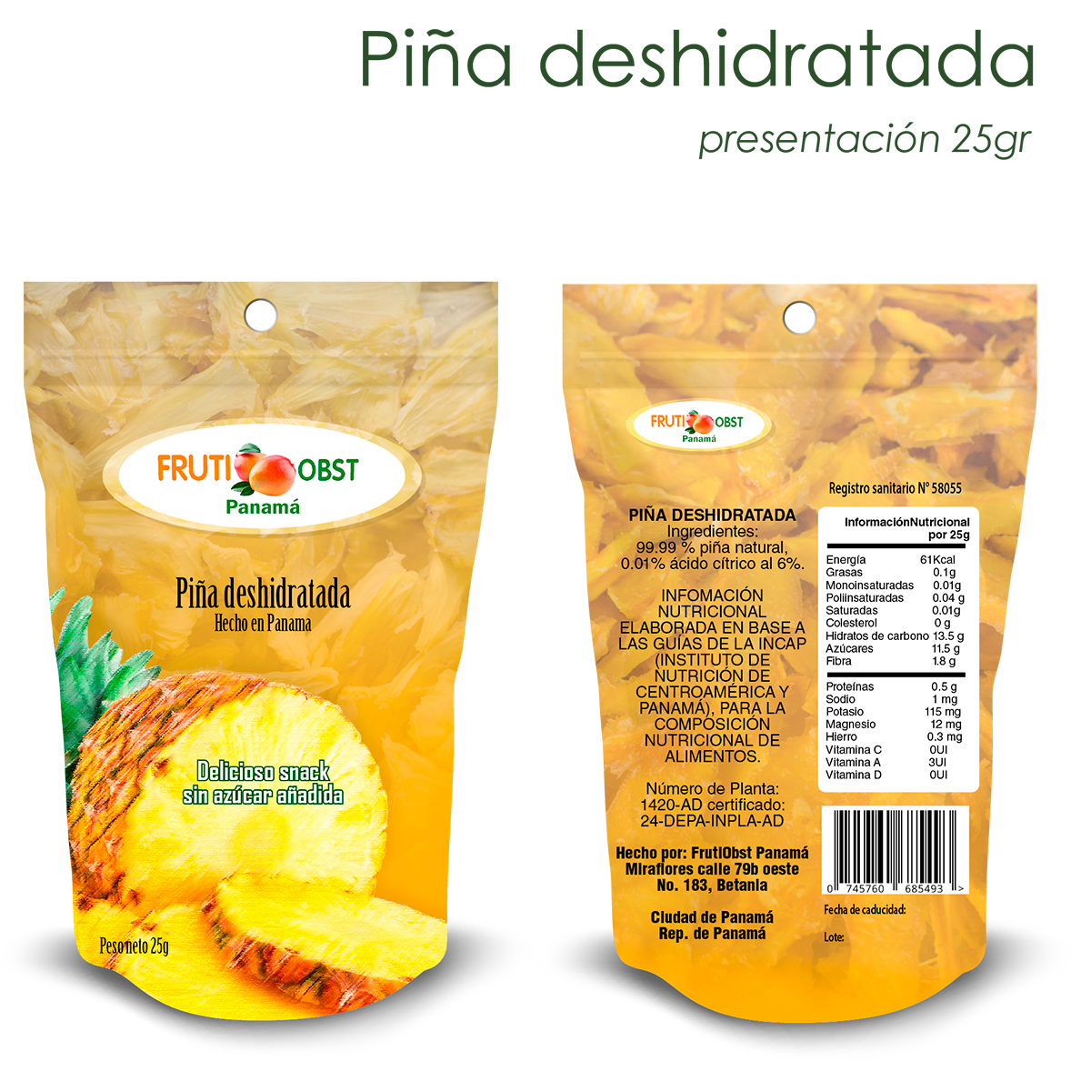 Piña Deshidratada